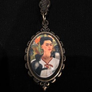 Frida Kahlo key chain . Two sided Resin